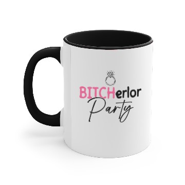 Discover Bitcherlor Party - Bachelorette Party Bride Squad Accent Mugs