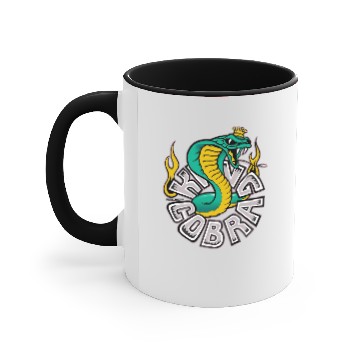 Discover Ice Blue Logo Accent Mugs