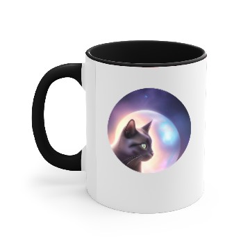 Discover Astro Kitty Accent Mugs