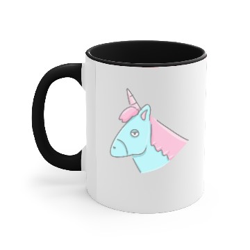 Discover Unicorn head animal icon fantasy Accent Mugs