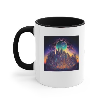 Discover Psychedelic City 7 Accent Mugs