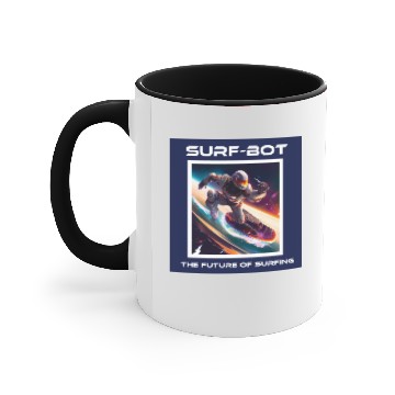 Discover Robot Silver Surfer Accent Mugs