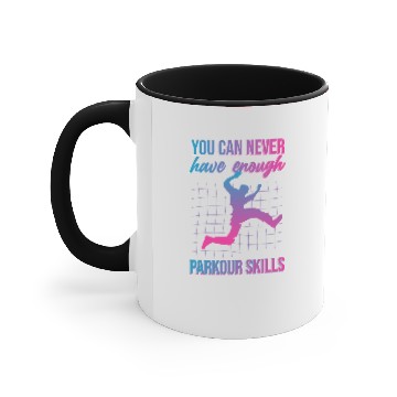 Discover Parkour training, fast, efficient, way, leaping Accent Mugs