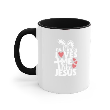 Discover No Bunny Loves Me Like Jesus Christian Easter Accent Mugs