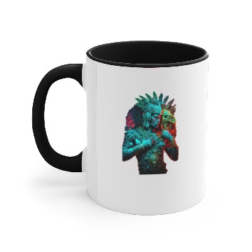 Discover Huitzilopochtli, Aztec Supreme God of War (01/12) Accent Mugs