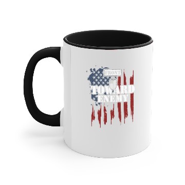 Discover Front Toward Enemy - Veteran Accent Mugs