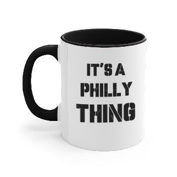 Discover IT'S A PHILLY THING Accent Mugs