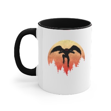 Discover Cryptidcore Aesthetic Mothman Cryptozoology Accent Mugs