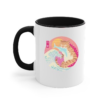 Discover Neko Wave Kaiju Accent Mugs