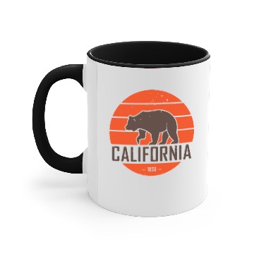 Discover California Bear Accent Mugs