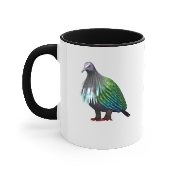 Discover Collared dove illustration Accent Mugs