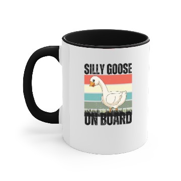 Discover silly goose on board Accent Mugs