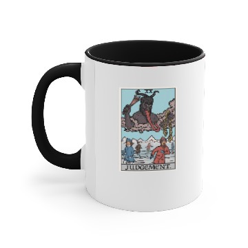 Discover Judgement by Krampus Accent Mugs