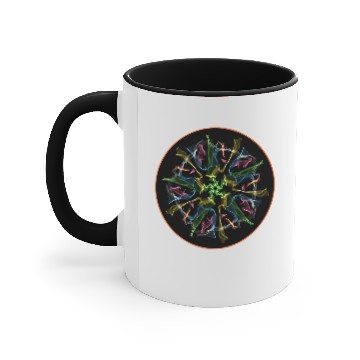 Discover 5 Point Rainbow Mandala 1 Accent Mugs