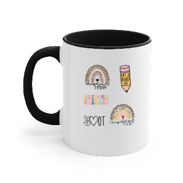 Discover Cute Occupational Therapy OT Stickers Accent Mugs