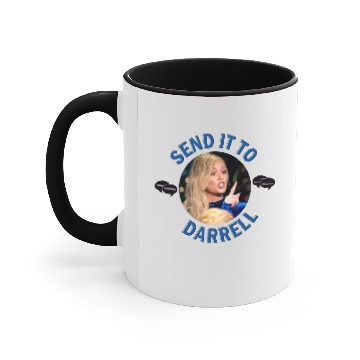 Discover Send It To Darrell Accent Mugs