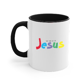 Discover Keep your eyes on Jesus Accent Mugs