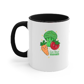 Discover Eat Your Veggies Accent Mugs