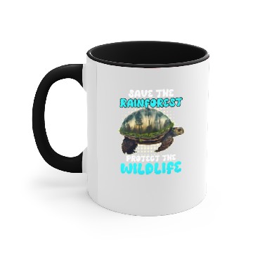 Discover Save the Rain Forest Wildlife protected species Accent Mugs