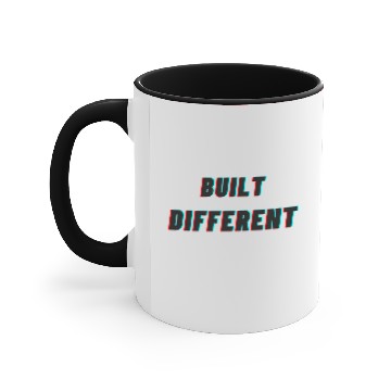 Discover built different Accent Mugs