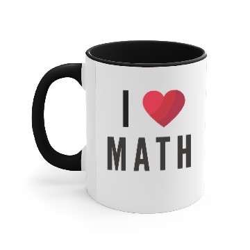 Discover I Love Math Accent Mugs