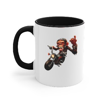 Discover Zombie Raider Monkey Rockstar Accent Mugs