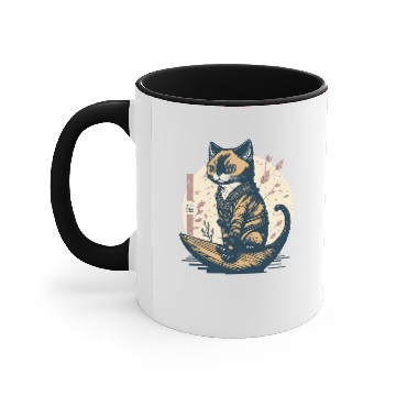 Discover Cat Japanese Aesthetic Accent Mugs