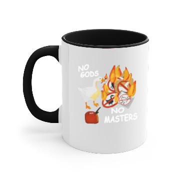 Discover No Gods No Masters Accent Mugs