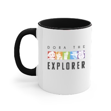 Discover Dora The Explorer Rainbow Boxes Accent Mugs