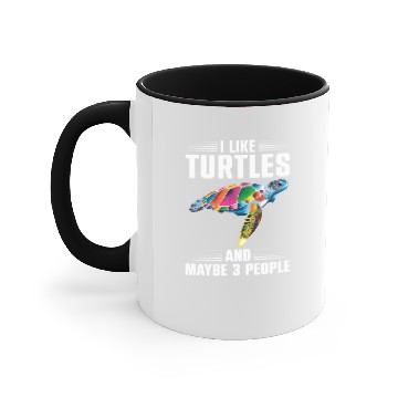 Discover Sea Turtle Tortoise I Like Turtles Accent Mugs