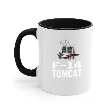 Discover F 14 Tomcat US Flag Accent Mugs