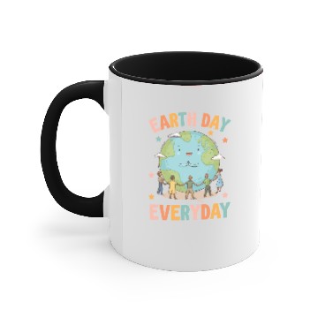 Discover Earth Day Everyday Environmental Awareness Accent Mugs