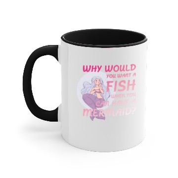 Discover Choose Mermaids Over Fish ‍ Accent Mugs