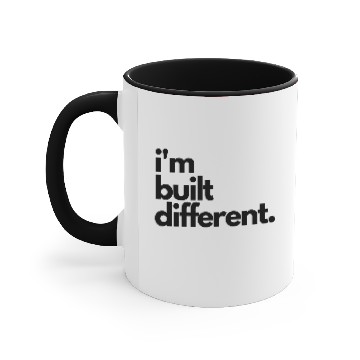 Discover I'm Built Different Accent Mugs