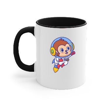 Discover Flying Monkey Astronaut Accent Mugs