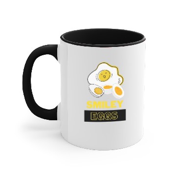 Discover golden fried egg Accent Mugs