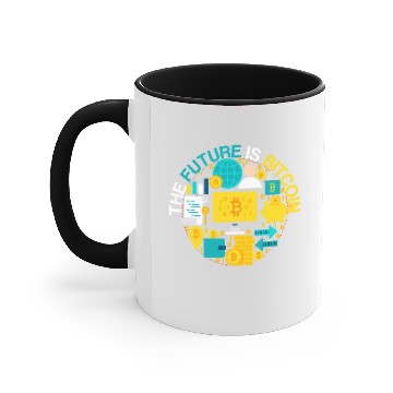 Discover Bitcoin Is The Future Cryptocurrency Digital Accent Mugs