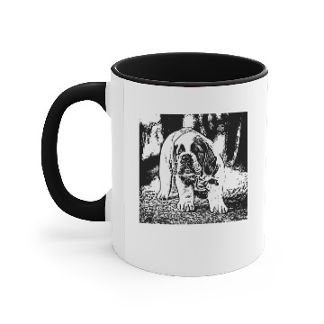 Discover Saint Bernard Puppy image Accent Mugs