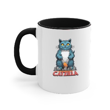 Discover Catzilla Accent Mugs