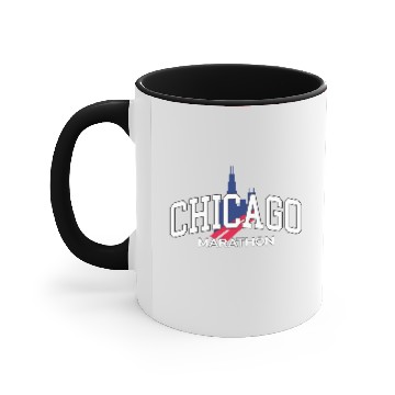 Discover Running Chicago Accent Mugs
