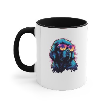 Discover Leonberger Retro Sunset Dog Accent Mugs