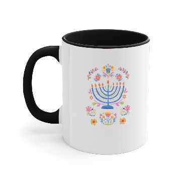 Discover Hanukkah Menorah Accent Mugs