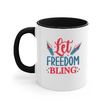 Discover let freedom bling Accent Mugs