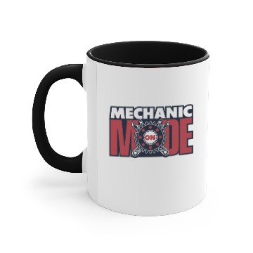 Discover Mechanic Mode On Automotive Technician Auto Accent Mugs