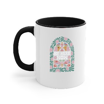 Discover Be Here Now Accent Mugs