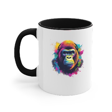 Discover Gorilla headphone Accent Mugs
