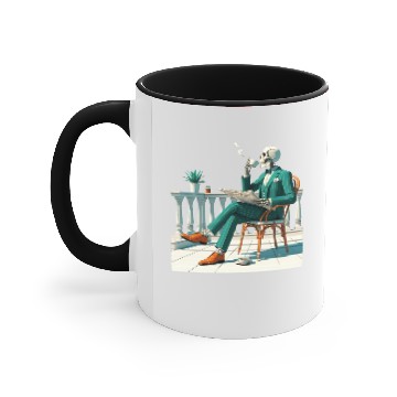 Discover Preppy skeleton Accent Mugs