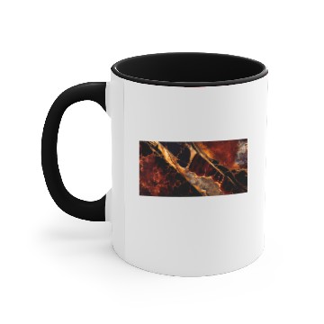 Discover Copper Black Gold Red Granite Pattern Accent Mugs