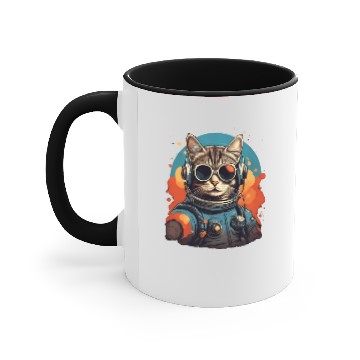 Discover Astro Cat Accent Mugs