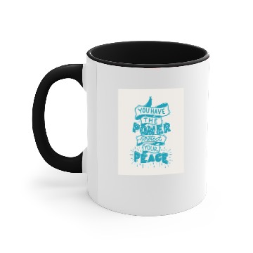 Discover protect your peace Accent Mugs